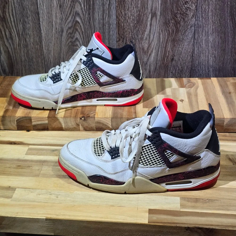 Jordan 4 Retro Flight Nostalgia Pale Citron 308497-116‎ Size 11 White 2018 Tag